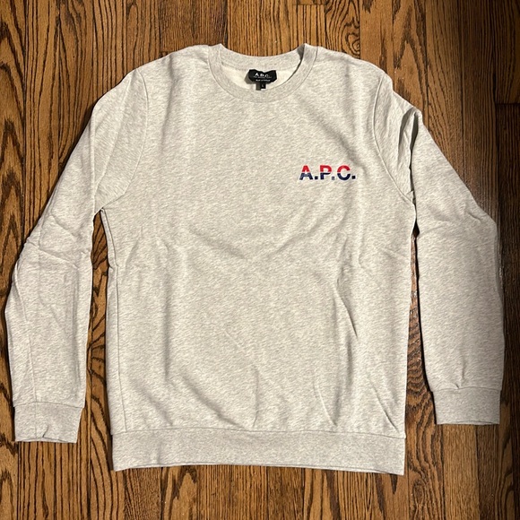 A.P.C. Crewneck Sweatshirt with Logo - Picture 1 of 6